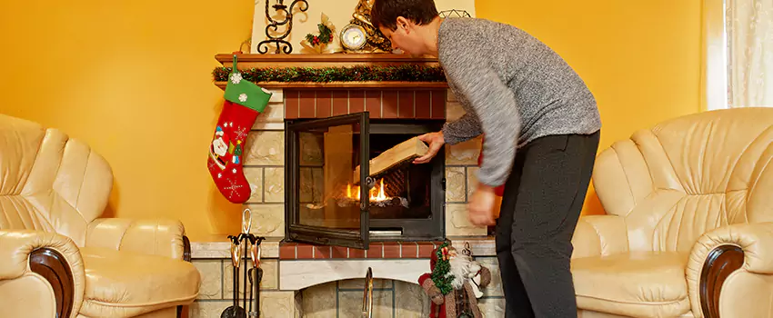Rusted Metal Fireplace Restoration in Bowling Green, Kentucky